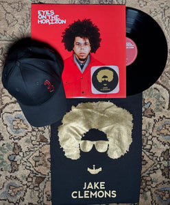 Eyes On The Horizon VINYL - 10% OFF Package GOLD Jake T, Eyes On The Horizon 180 gm Vinyl, Embroidered Hat, Sticker